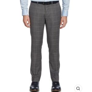 Perry Ellis Very Slim Fit Subtle Plaid Suit Pant